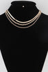 TRIPLE CHAIN NECLACE